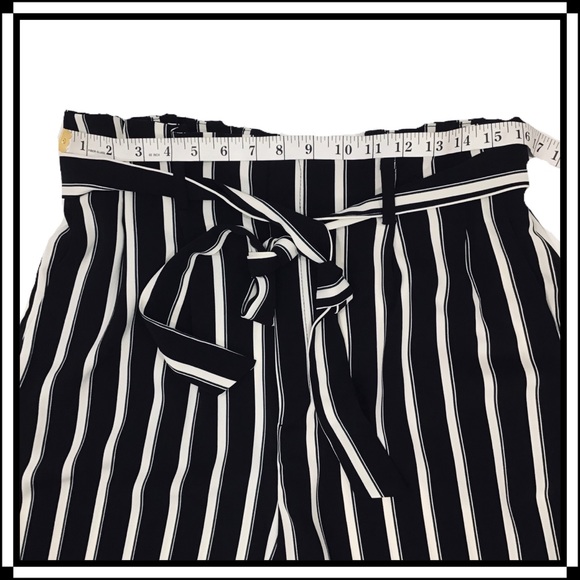 H&M | Striped Paper Bag Trouser Pants | 14 - Picture 6 of 16